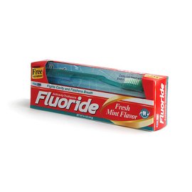 Fluoride Toothpaste W/Toothbrush  Made in Korea